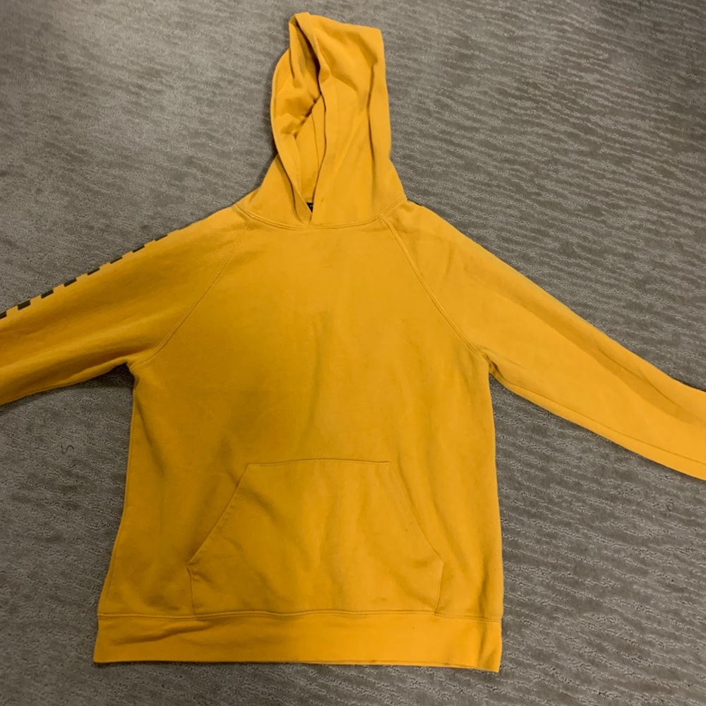yellow hoodie